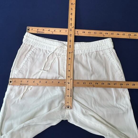 Talbots Women's Size 4 NWT Tencel Drawstring Jogger Pant White - Picture 6 of 7